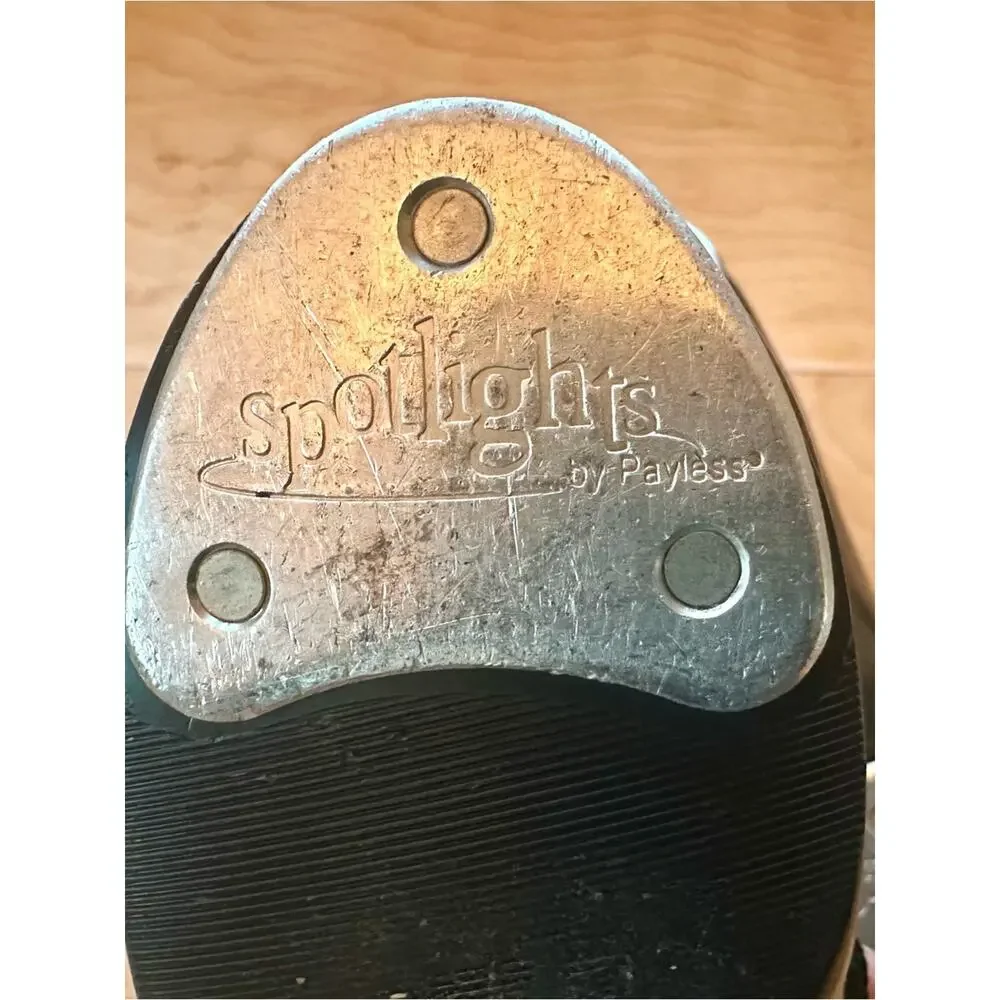 Spotlights by Payless Black Patent Tap Shoes Girls Size 11.5M
